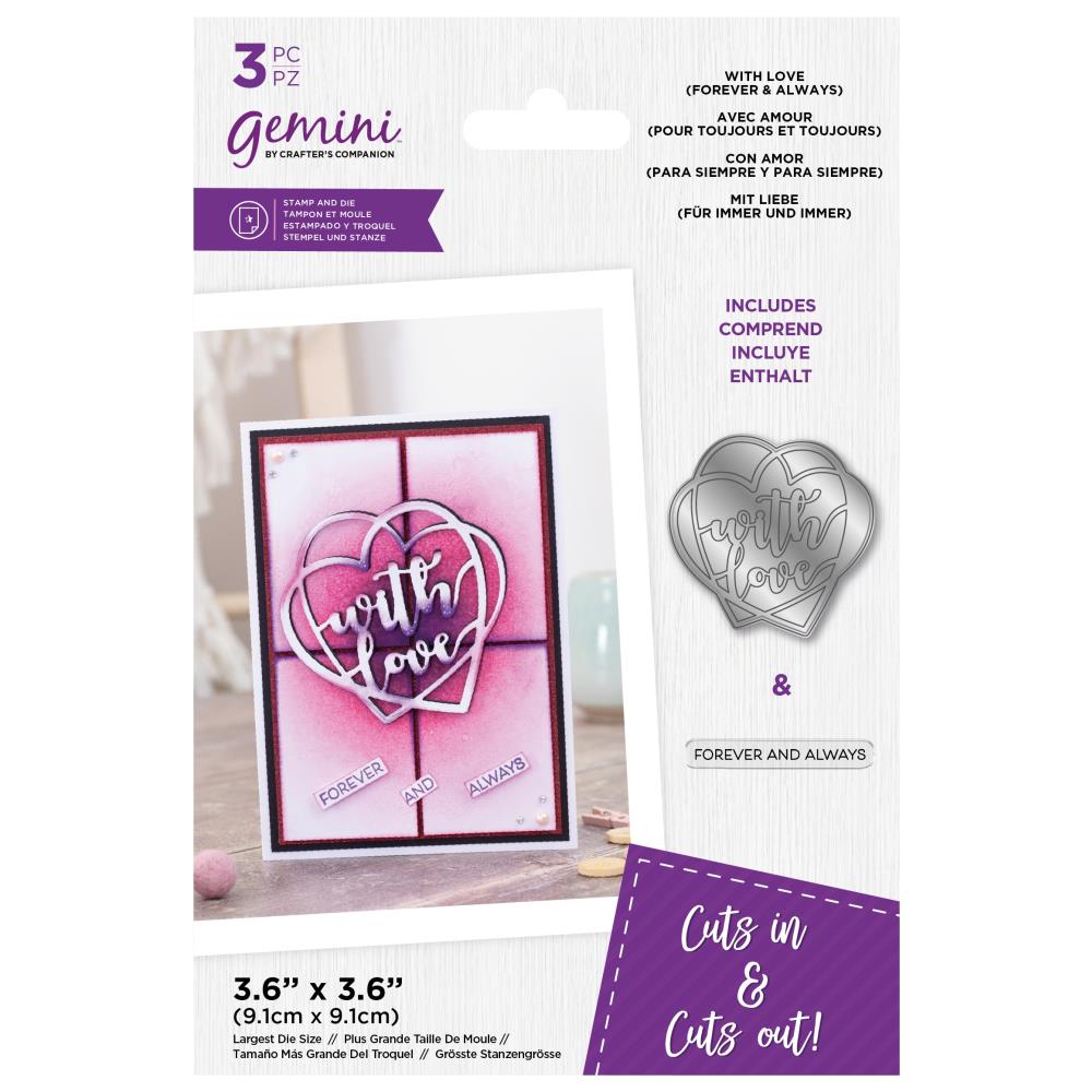 With Love Forever and Always - Stamp and Die Set