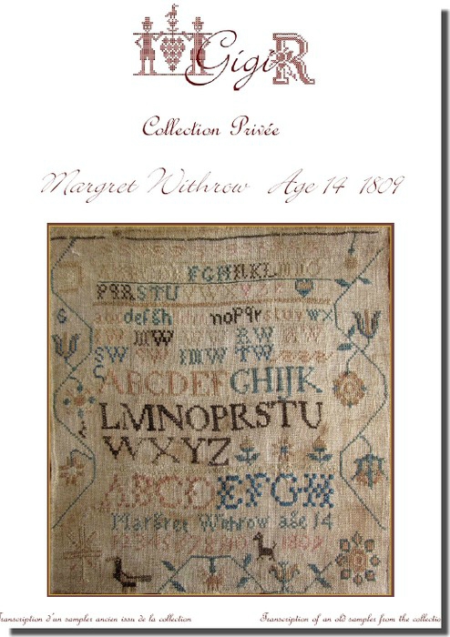 Margret Withrow Age 14 1809 - Cross Stitch Pattern