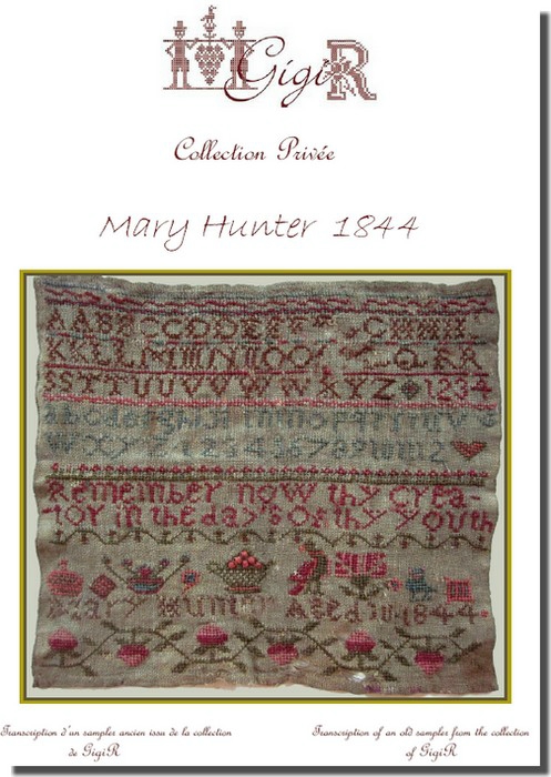 Mary Hunter 1844 - Cross Stitch Pattern