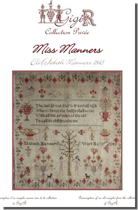 Elizabeth Manners 1843 (Miss Manners) - Christian Pattern