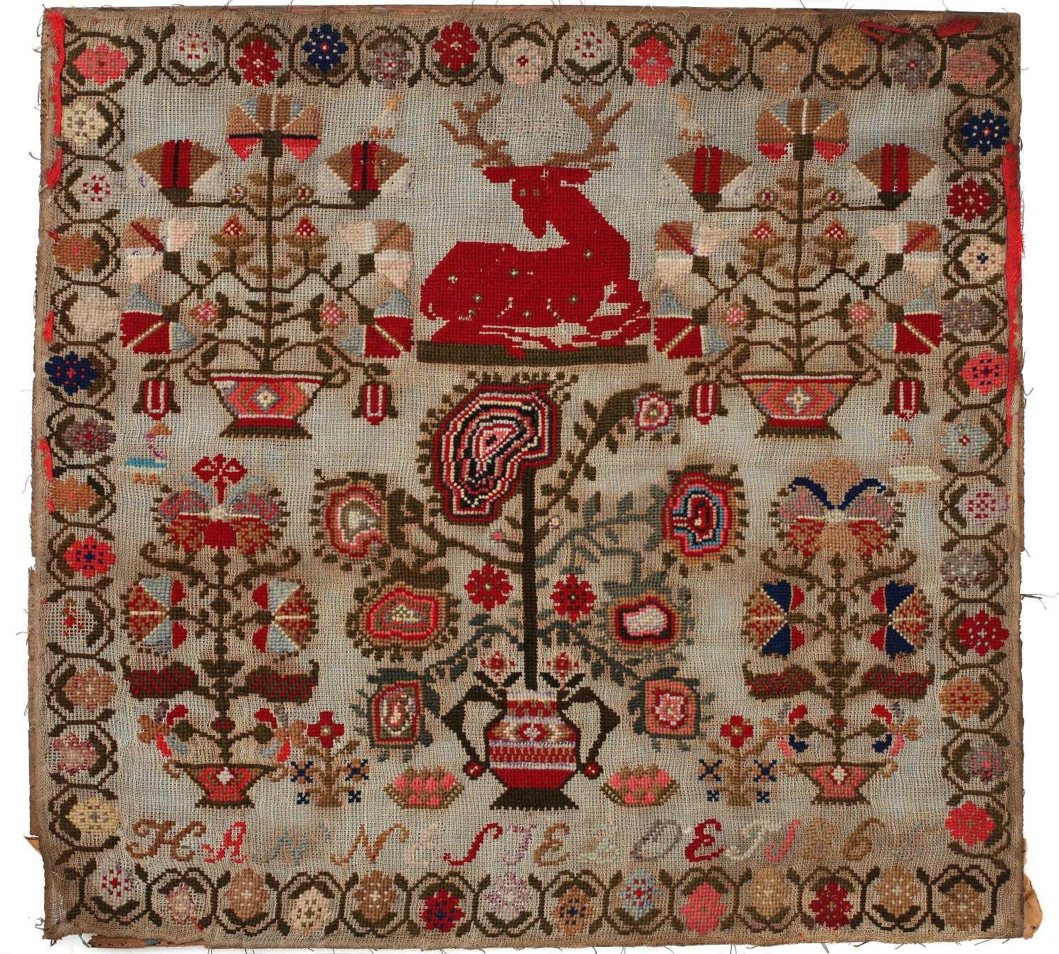 The Red Deer Sampler 1861-1866 - Cross Stitch Pattern