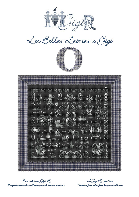 Les Belles Lettres de Gigi O - Cross Stitch Pattern