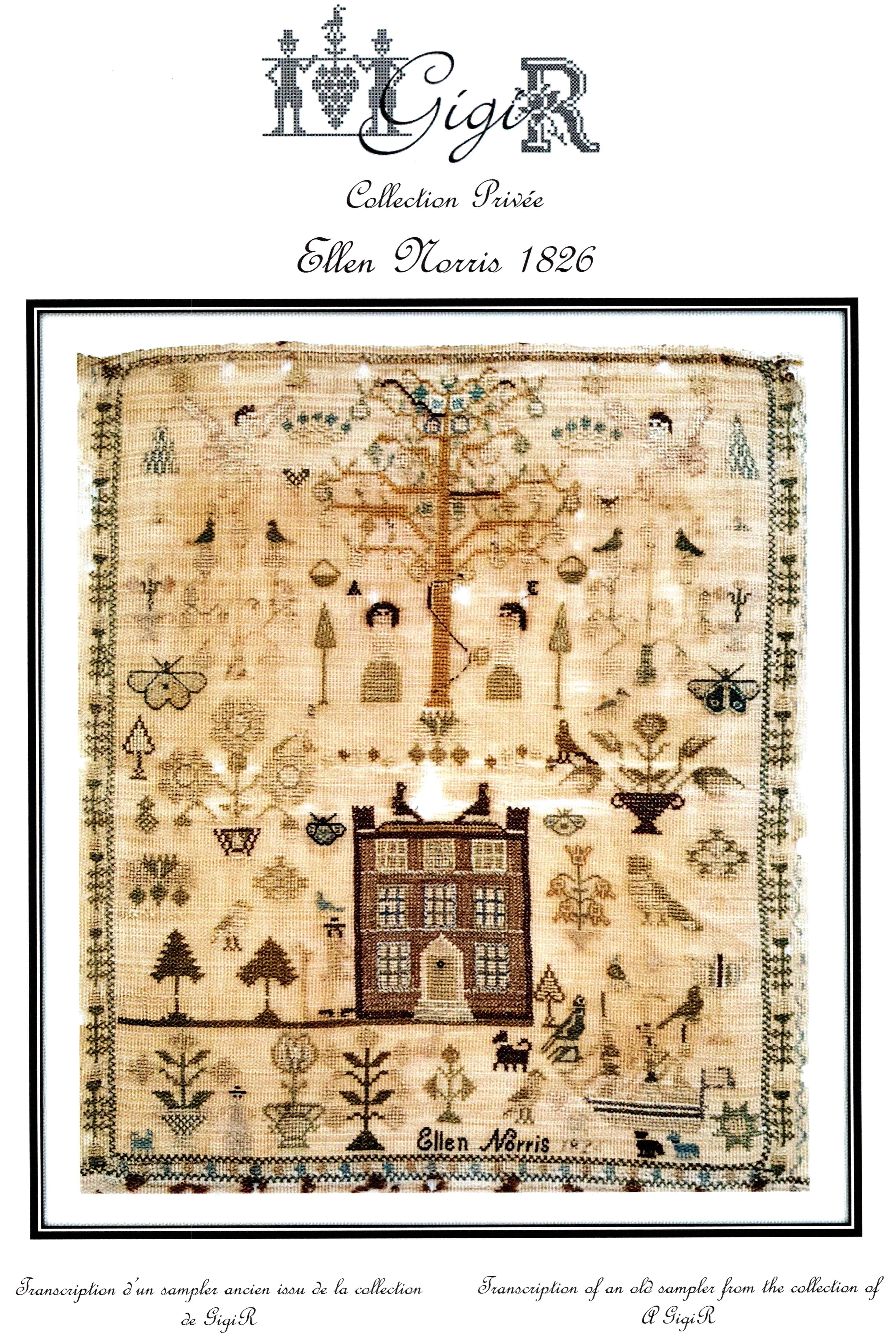 Ellen Norris 1826 - Cross Stitch Pattern