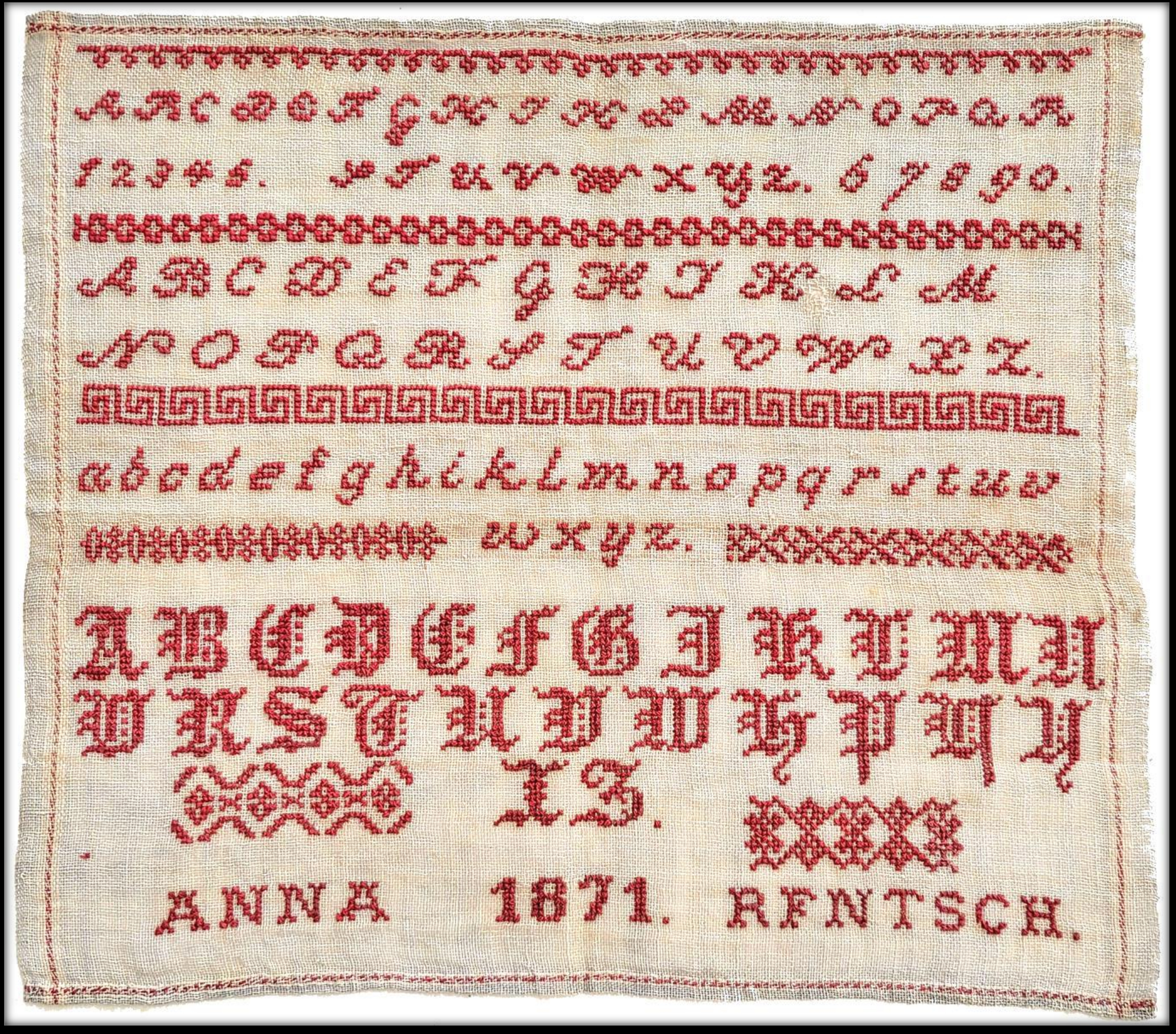 Anna Rfntsch 1871 - Cross Stitch Pattern