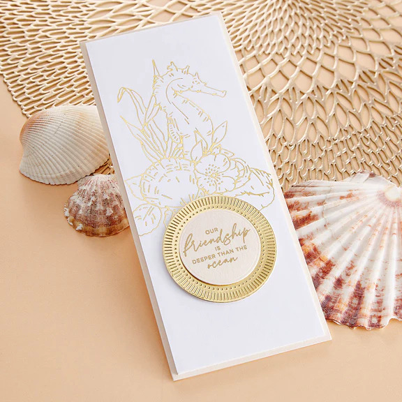 Seahorse Floral - Glimmer Hot Foil Plate and Die