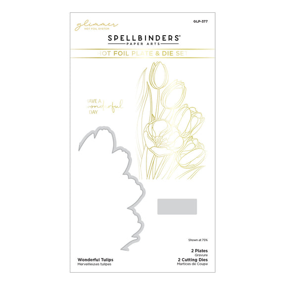 Wonderful Tulips Glimmer - Hot Foil Plate & Die Set 