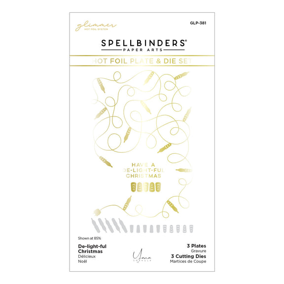 De-light-ful Christmas - Glimmer Hot Foil Plate and Die  
