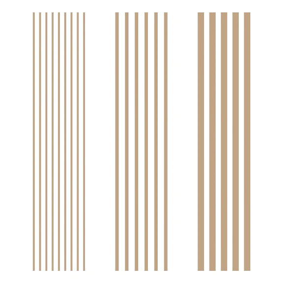 Modern Stripes Glimmer Hot Foil Plate