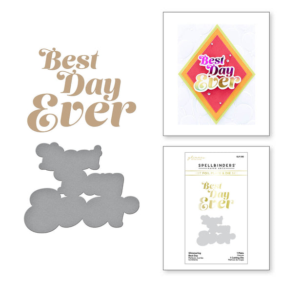 Glimmering Best Day - Hot Foil Plate & Die Set