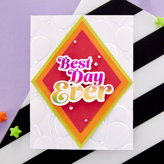 Glimmering Best Day - Hot Foil Plate & Die Set