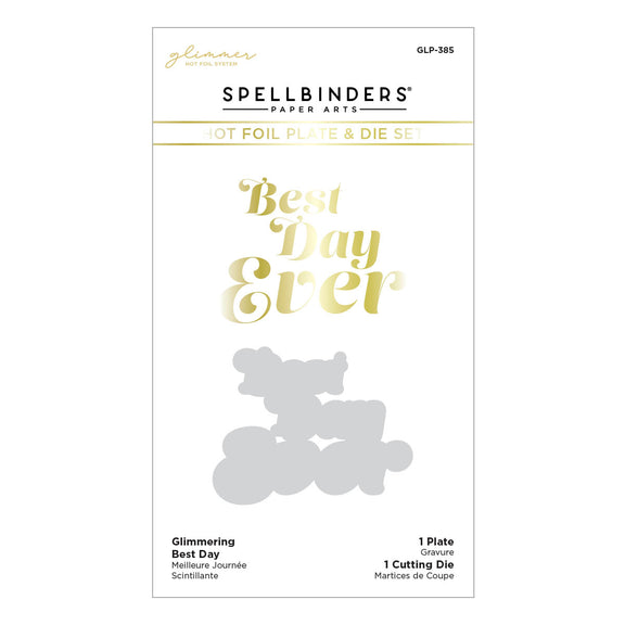 Glimmering Best Day - Hot Foil Plate & Die Set
