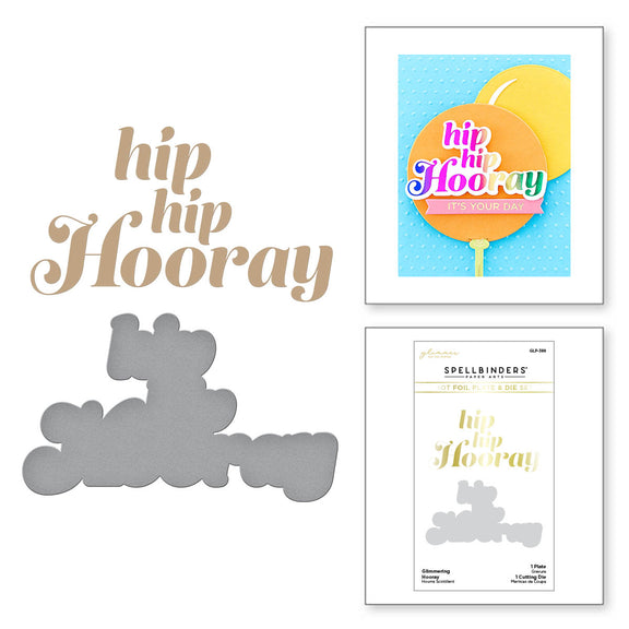 Glimmering Hooray - Hot Foil Plate & Die Set