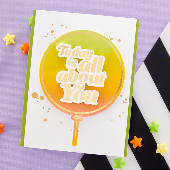 Glimmering All About You - Hot Foil Plate & Die Set