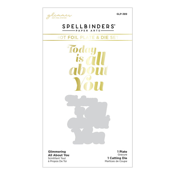 Glimmering All About You - Hot Foil Plate & Die Set