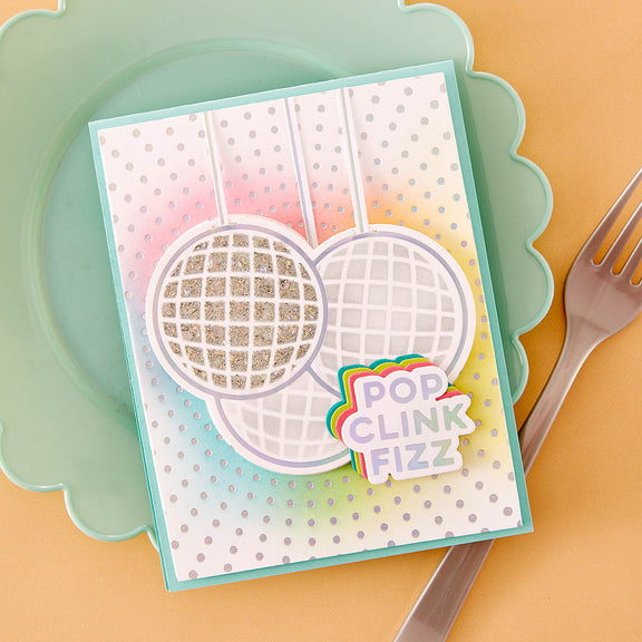 It's My Party Glimmer Sentiments - Hot Foil Plate & Die Set