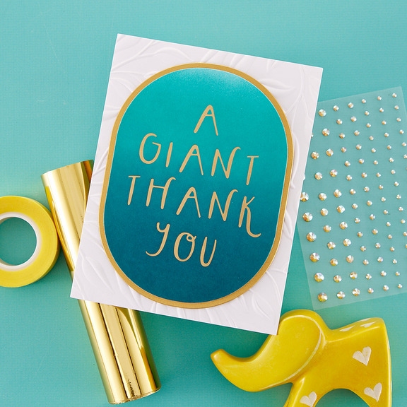 Giant Thank You - Glimmer Hot Foil Plate