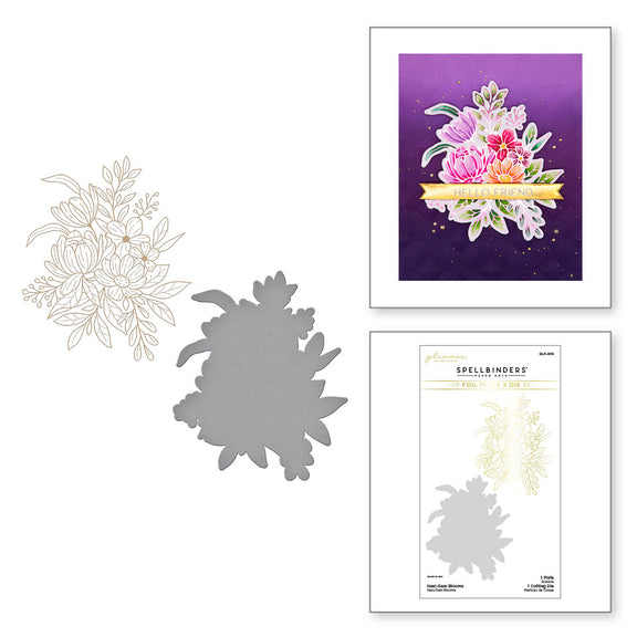 Hexi-Gem Blooms Glimmer - Hot Foil Plate & Die Set 