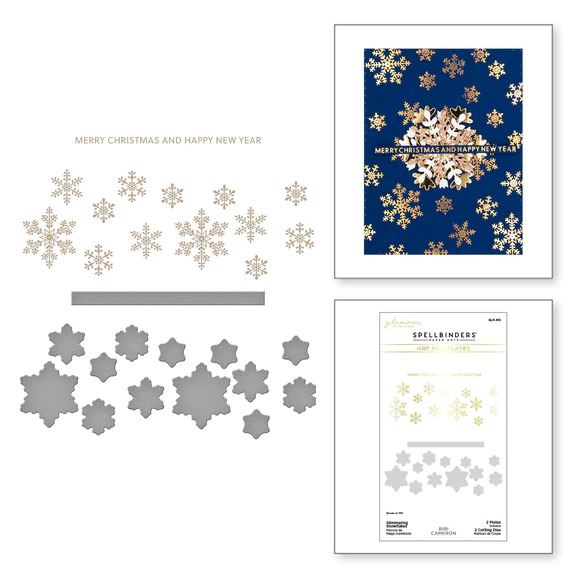 Glimmering Snowflakes - Hot Foil Plate And Die Set