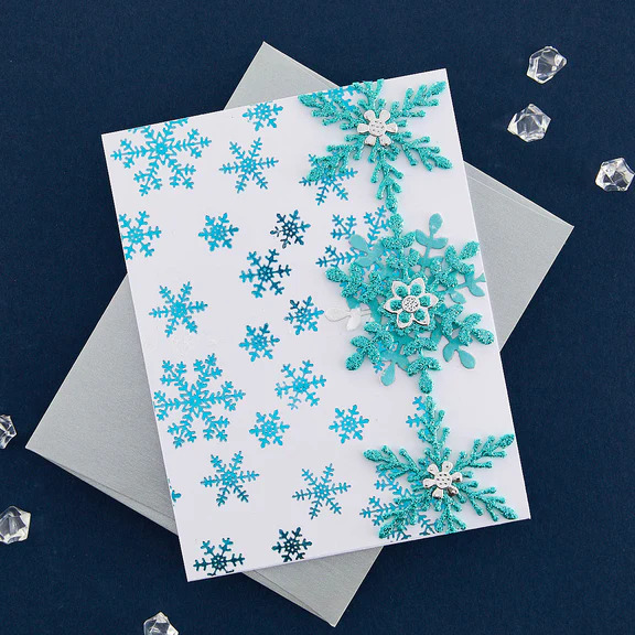 Glimmering Snowflakes - Hot Foil Plate And Die Set