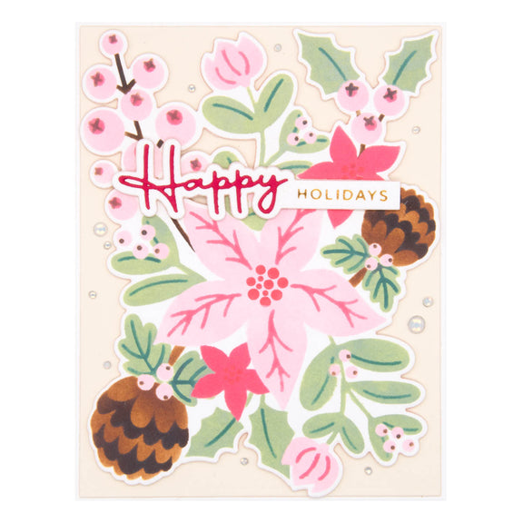 Christmas Die & Glimmer Sentiments - Hot Foil Plate and Die 
