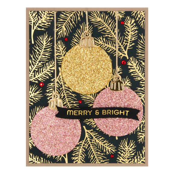Pine Sprays - Christmas Hot Foil Plate