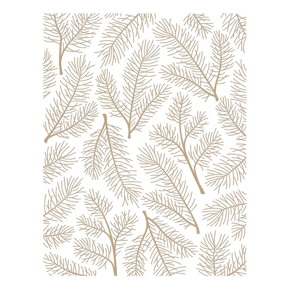 Pine Sprays - Christmas Hot Foil Plate