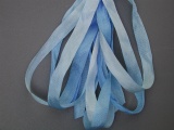 Gloriana 4mm Silk Ribbon #022 Summer Sky, zoomed in. Select this picture to zoom back out.