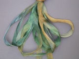 Gloriana 4mm Silk Ribbon #050 - Blue Grass, zoomed in. Select this picture to zoom back out.