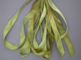 Gloriana 7mm Silk Ribbon #048 Spanish Moss, zoomed in. Select this picture to zoom back out.
