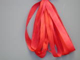 Gloriana 7mm Silk Ribbon #121 - Holly Berry, zoomed in. Select this picture to zoom back out.