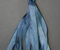 Gloriana 7mm Silk Ribbon #155 - Denim Blue, zoomed in. Select this picture to zoom back out.