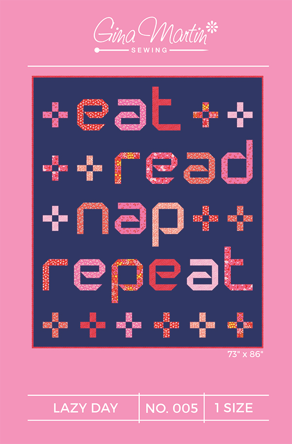 Lazy Day - Quilt Pattern, zoomed in. Select this picture to zoom back out.