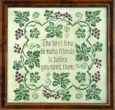 Wow About Friends - Cross Stitch Pattern