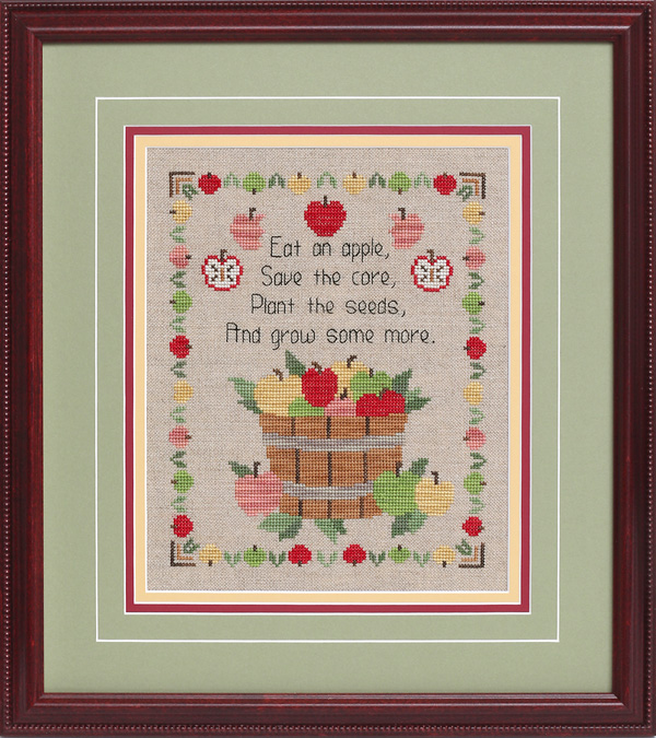 Eat an Apple - Cross Stitch Pattern