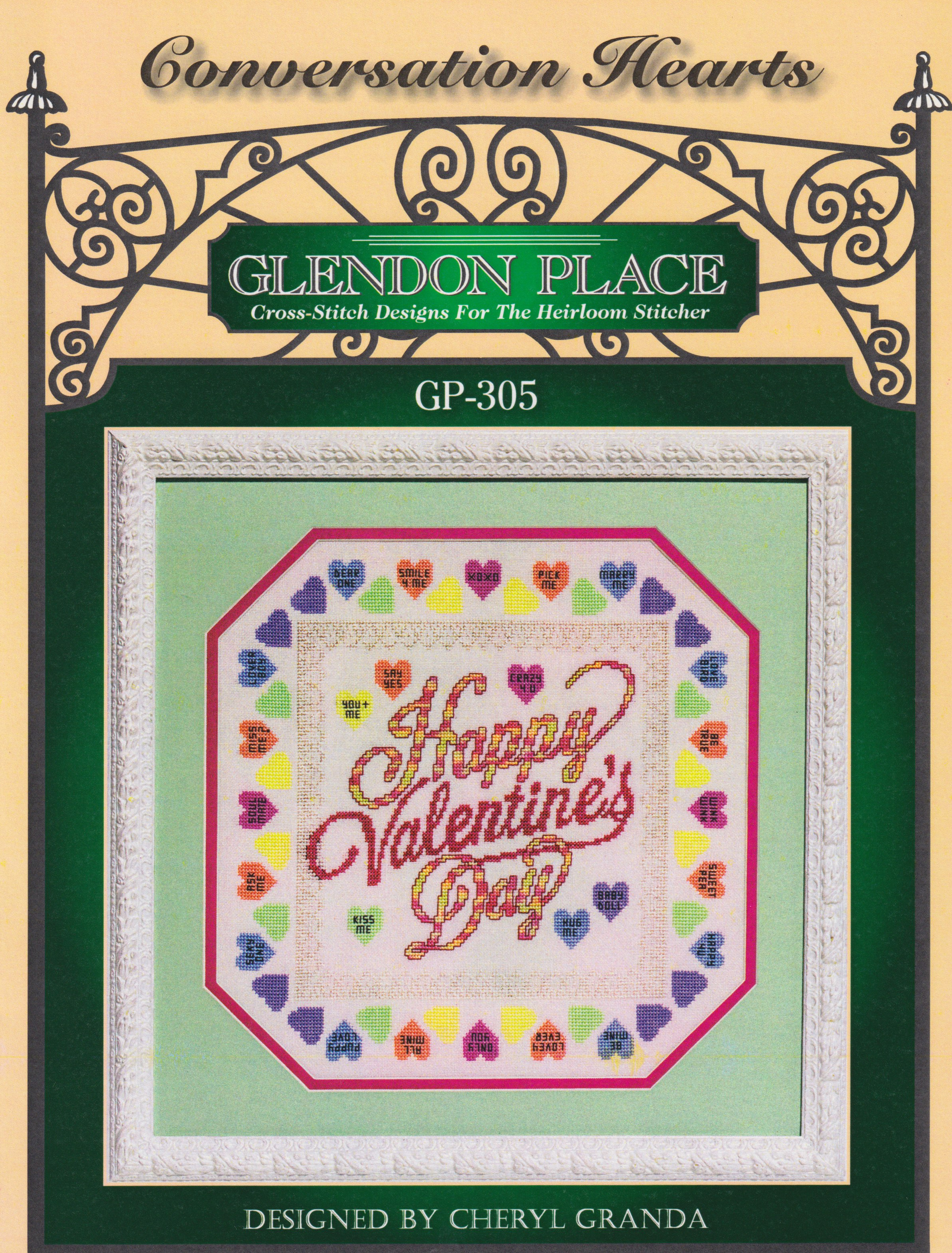 Conversation Hearts - Valentines Day Cross Stitch Pattern