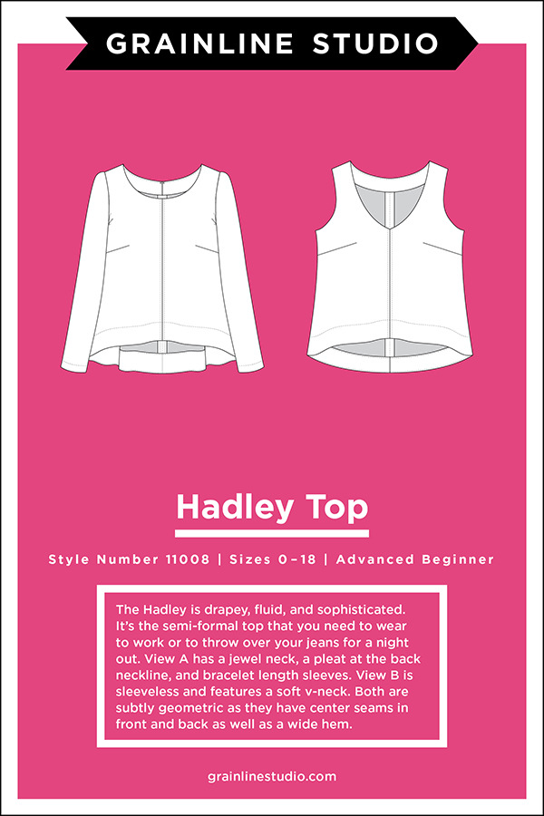 Hadley Top - Quilt Pattern, zoomed in. Select this picture to zoom back out.
