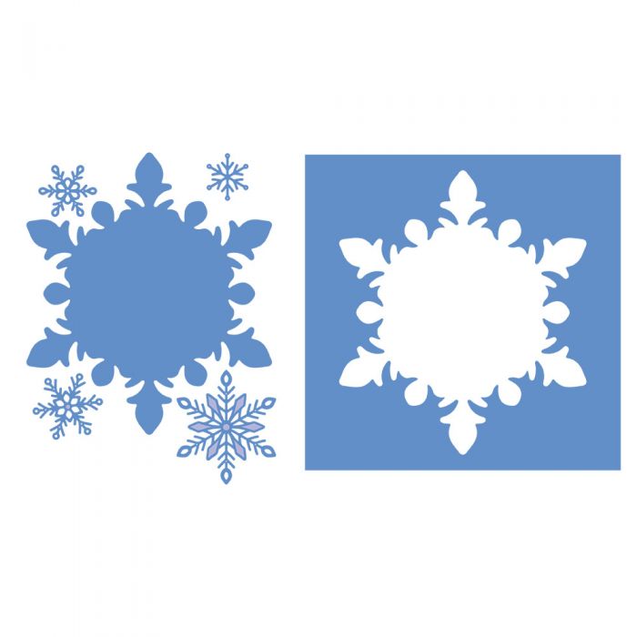 Frosted Window Snowflake Frame - Craft Die