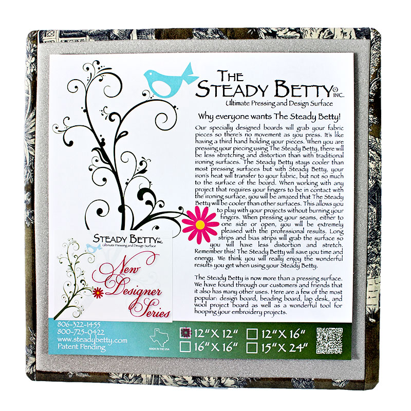 Design Seres Steady Betty 12"x12", zoomed in. Select this picture to zoom back out.