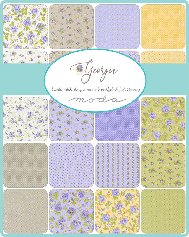 Georgia Flowers - Willow - Quilt Fabric