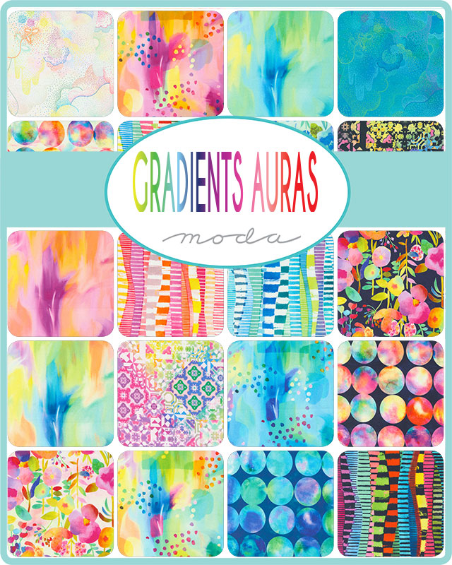 Gradients Auras Turquoise - Quilt Fabric