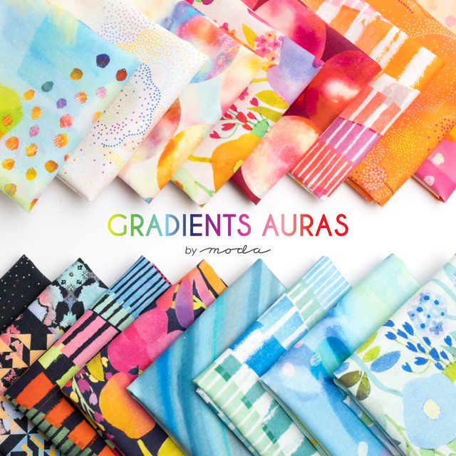 Gradients Auras Turquoise - Quilt Fabric