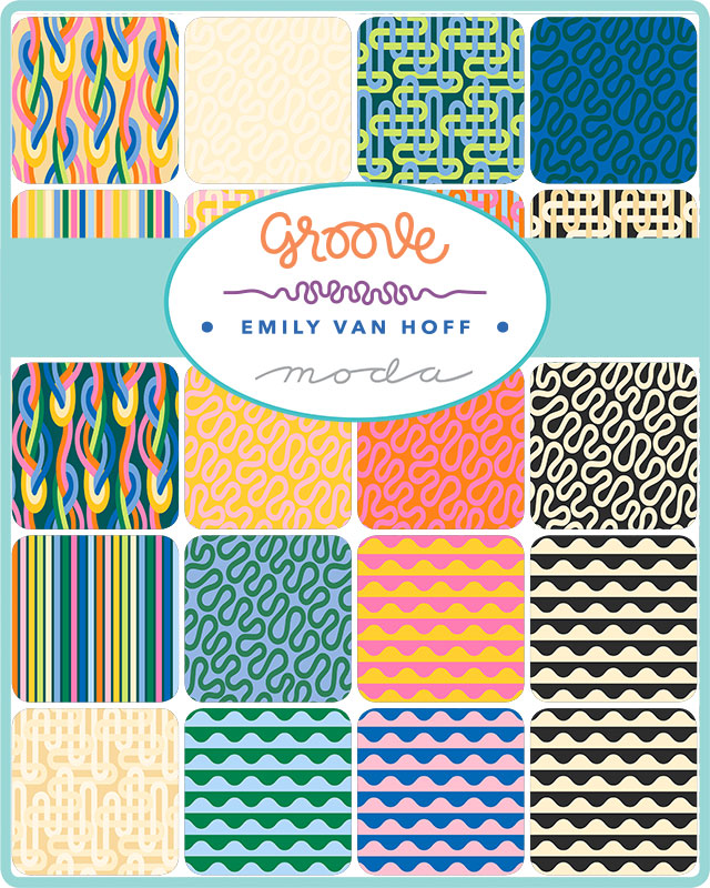 Groove Tangerine Dream - Quilt Fabric
