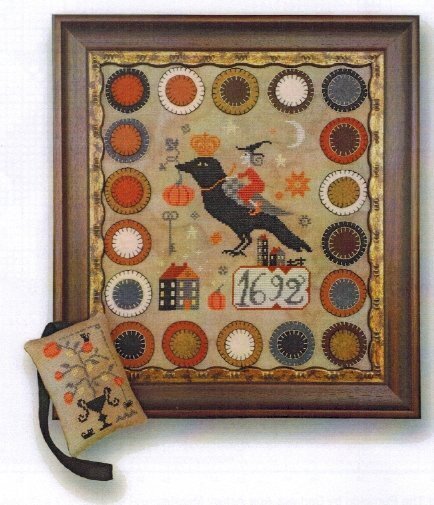 Witch, The Crow, & The Pumpkin, The - Cross Stitch Pattern