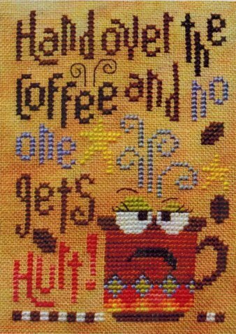 Hand Over the Coffee - Cross Stitch Pattern