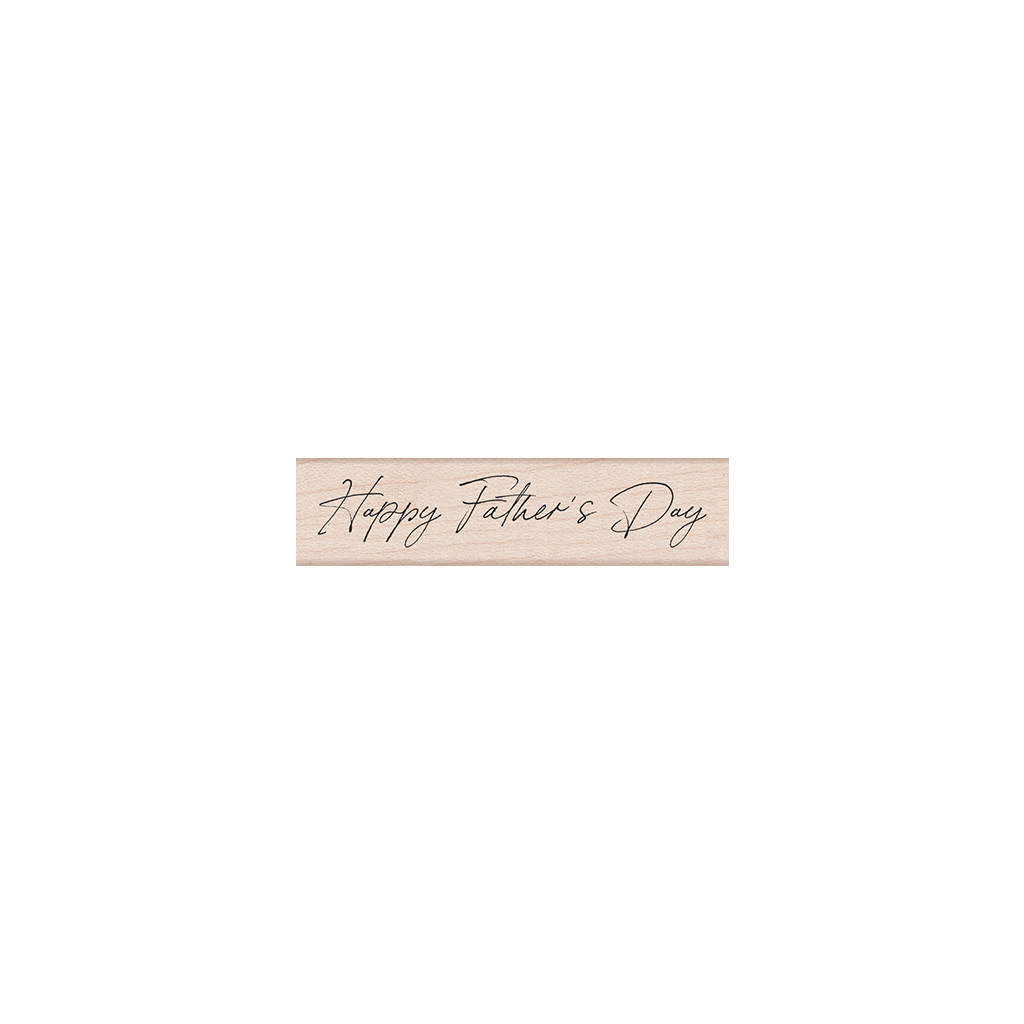 Handwritten Father's Day - Wood Mounted Stamp