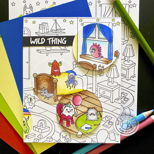 Monster Bedroom Bold Prints - Cling Stamp