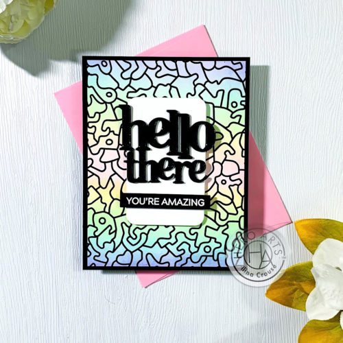 Graffiti Lines Bold Prints - A2 Cling Stamp
