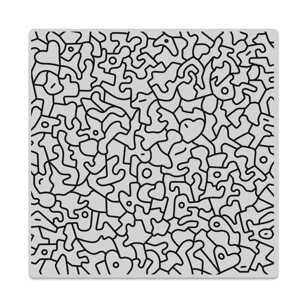 Graffiti Lines Bold Prints - A2 Cling Stamp