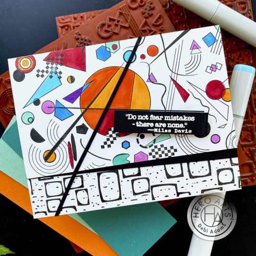 Abstract Expressionist Bold Prints - Background Cling Stamp