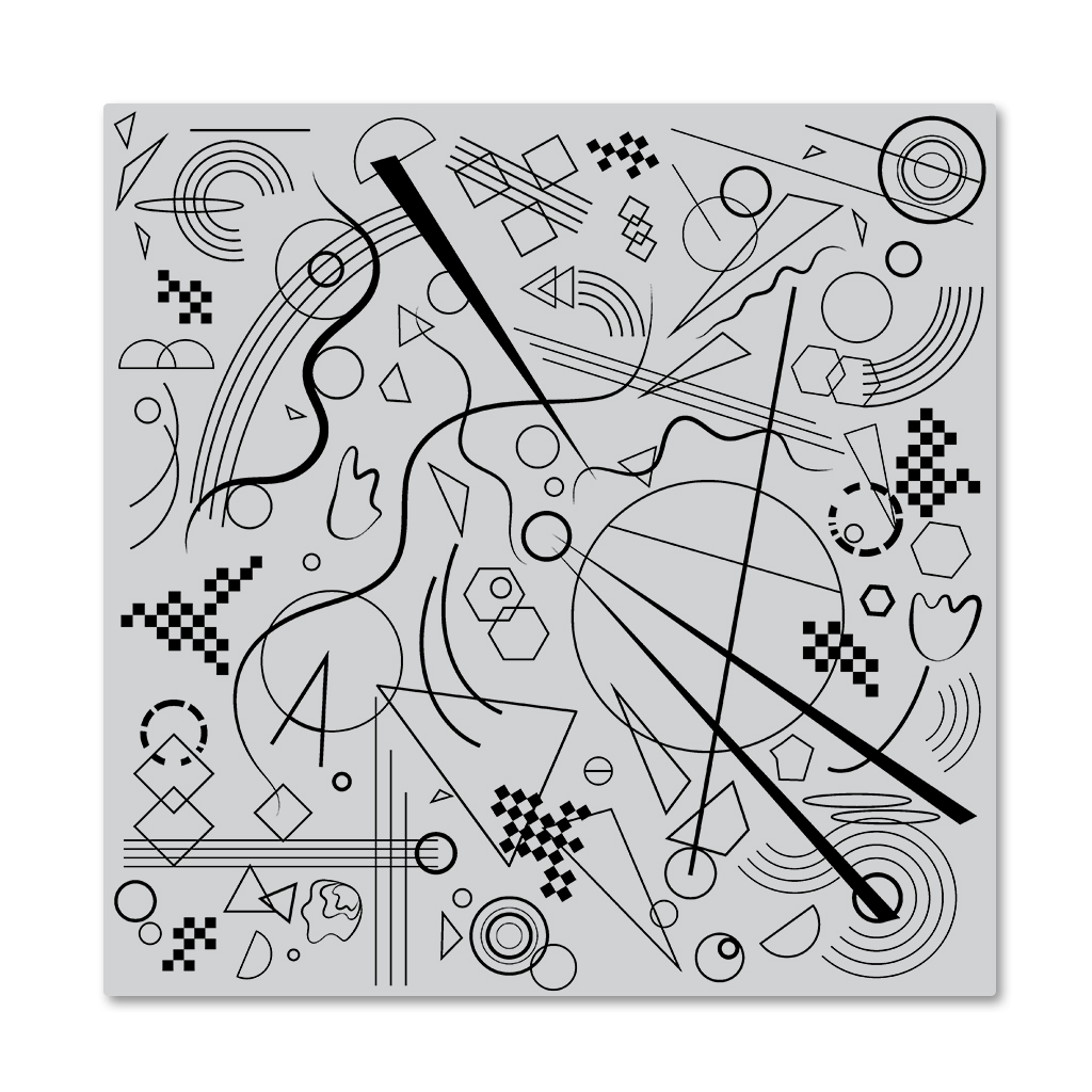 Abstract Expressionist Bold Prints - Background Cling Stamp
